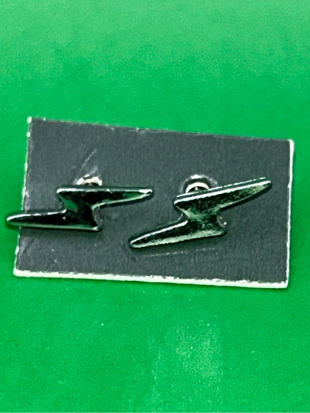 Vintage Silver Lightning Bolt stud earrings